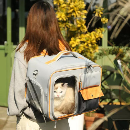 Pet Backpack Breathable Outdoor Cat Airline Approved Carrier Travel Bag Dogs Portable Travel