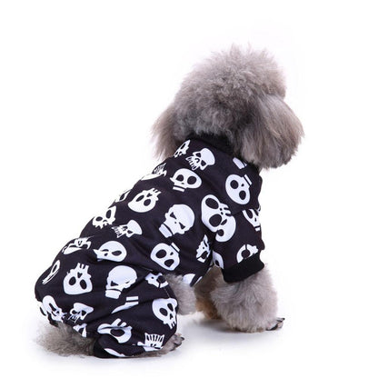 Funny Dog Cat Skeleton Wizard American Flag Costume Cosplay Dress Pets