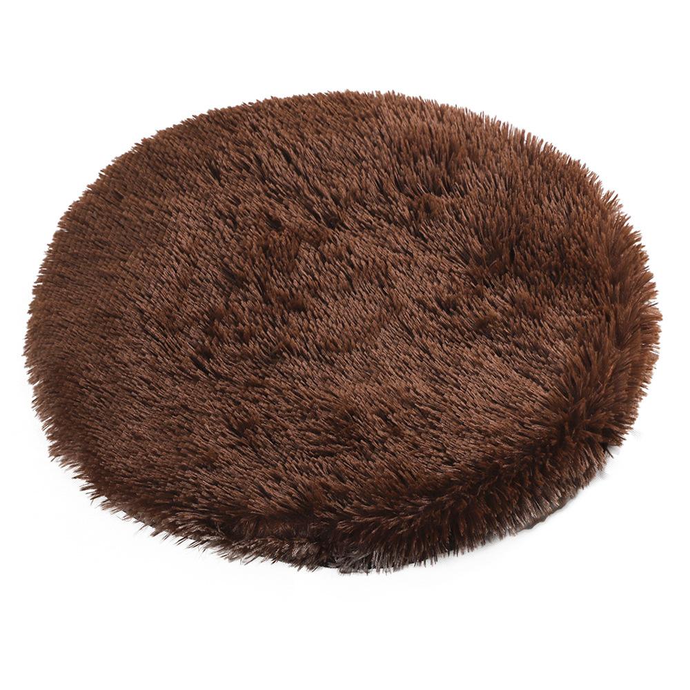 Super Soft Handmade Imitation Fur Round Fluffy Pet Dog Mat