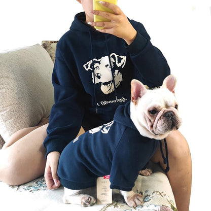 Pet Matching Owners Hoodie Single Dog Cute Adult