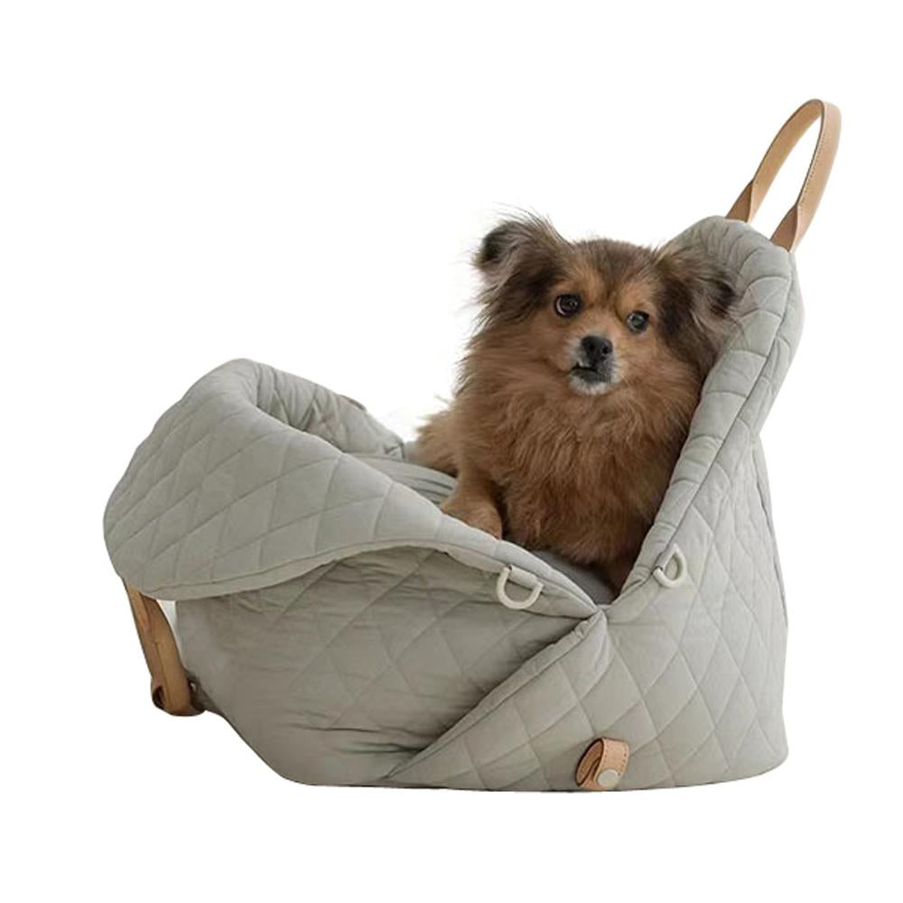 Nylon waterproof pet bag detachable handbag car seat dual-use travel