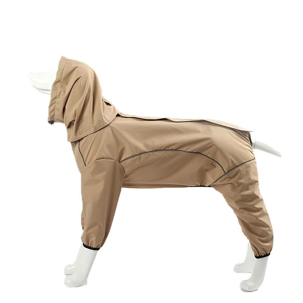 New Stylish Comfy Dog Full Coverage Raincoat Large Dog Waterproof Breathable