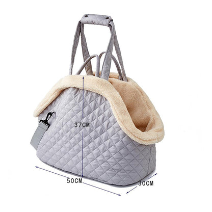 Portable shoulder bag for traveling carrier with dog and Cat