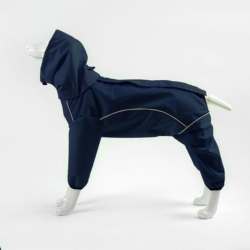 New Stylish Comfy Dog Full Coverage Raincoat Large Dog Waterproof Breathable