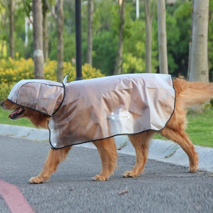 Stylish Cute Puppy Raincoat Cape Transparent Design for Waterproof snd Breathability