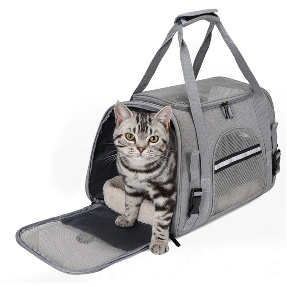 Pet Bags Portable Dog Cat Out Airline Approved Carrier Mesh Breathable