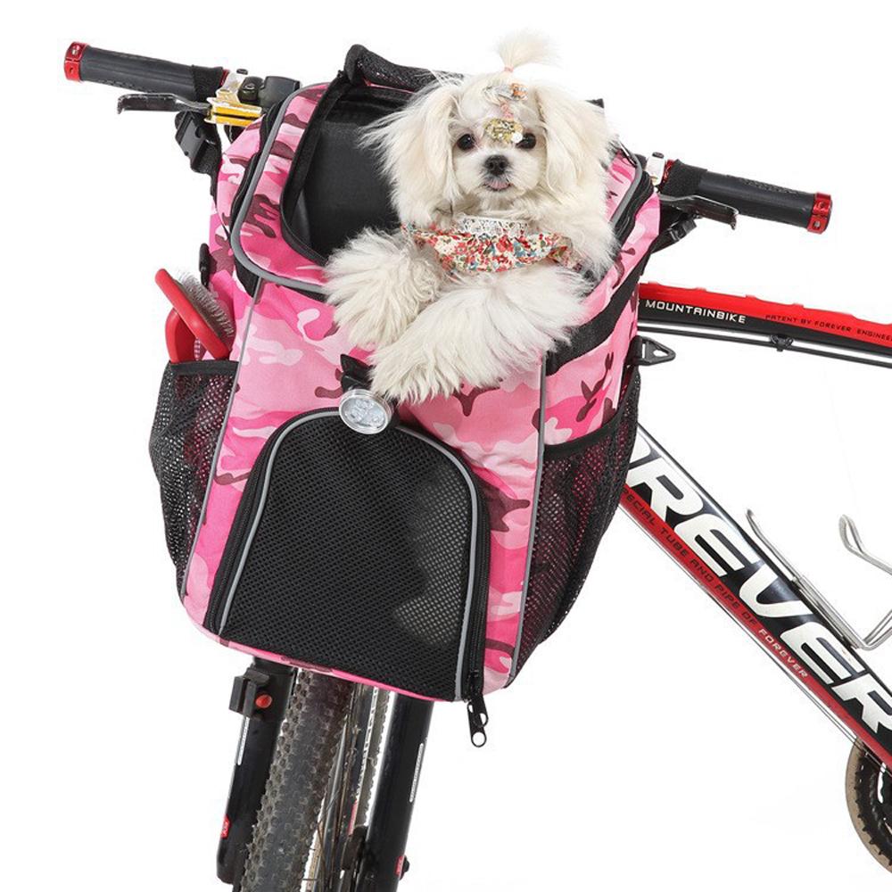 Dog Cat Bike Basket Multifunctional Pet Carrier Backpack Bicycle Front Bag Cat Carrier