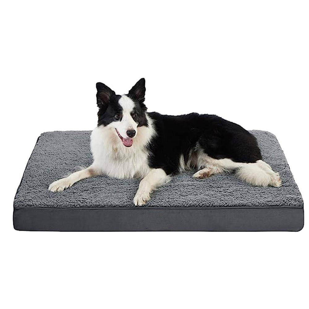 Orthopedic Memory Foam Blanket Bed for Large Dog Removable Washable Cover