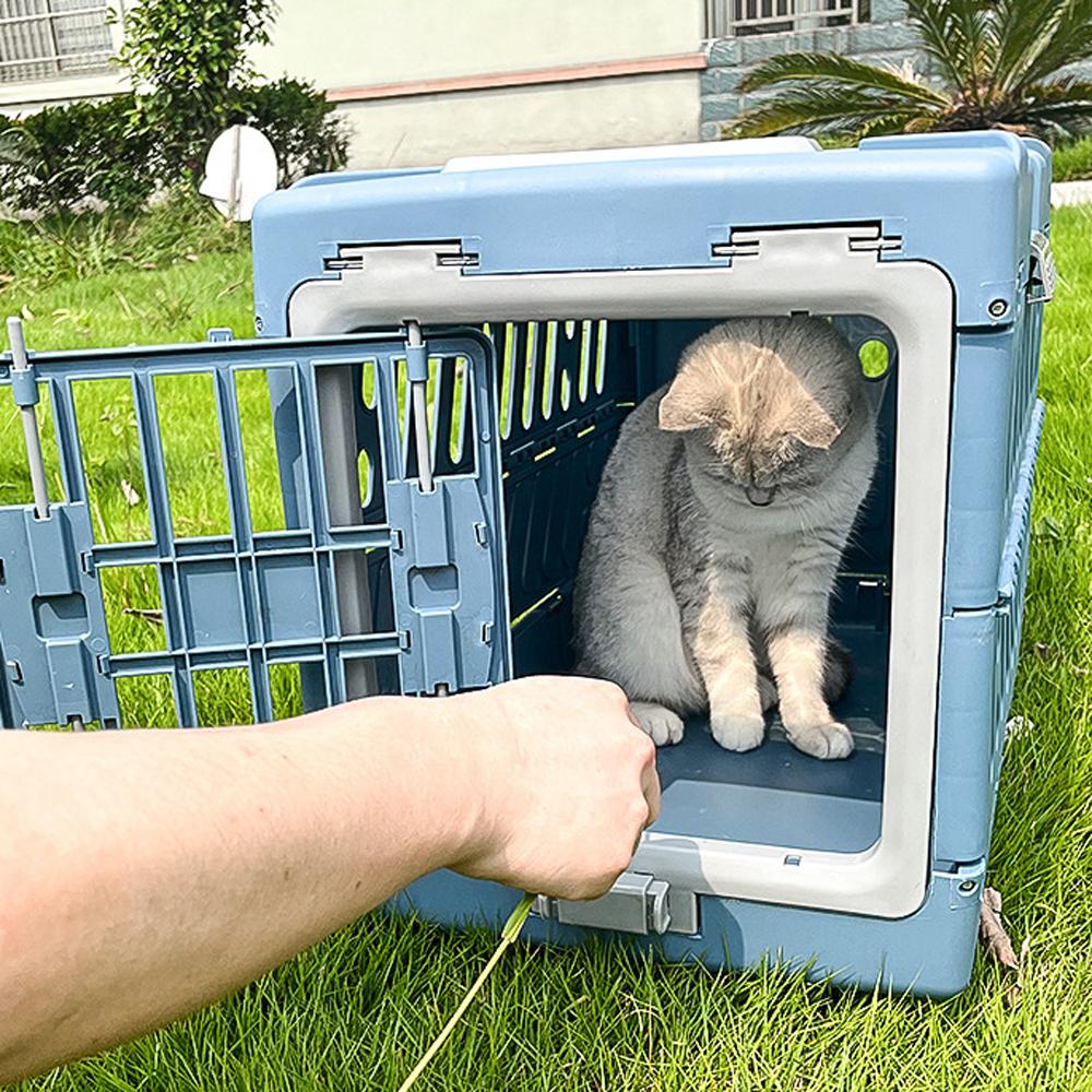 Pet portable approved box folding box outing cat bag pet cage dog cage